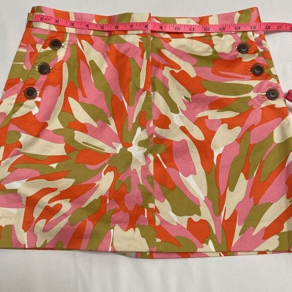 J.CREW Multi-Color Abstract Print Zip Front Skirt - Picture 6 of 7